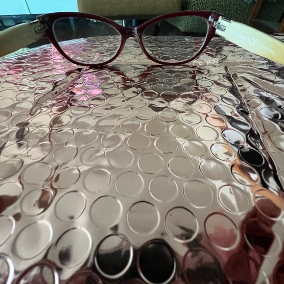 Tory Burch eye glasses, case and dust rag - Picture 6 of 11